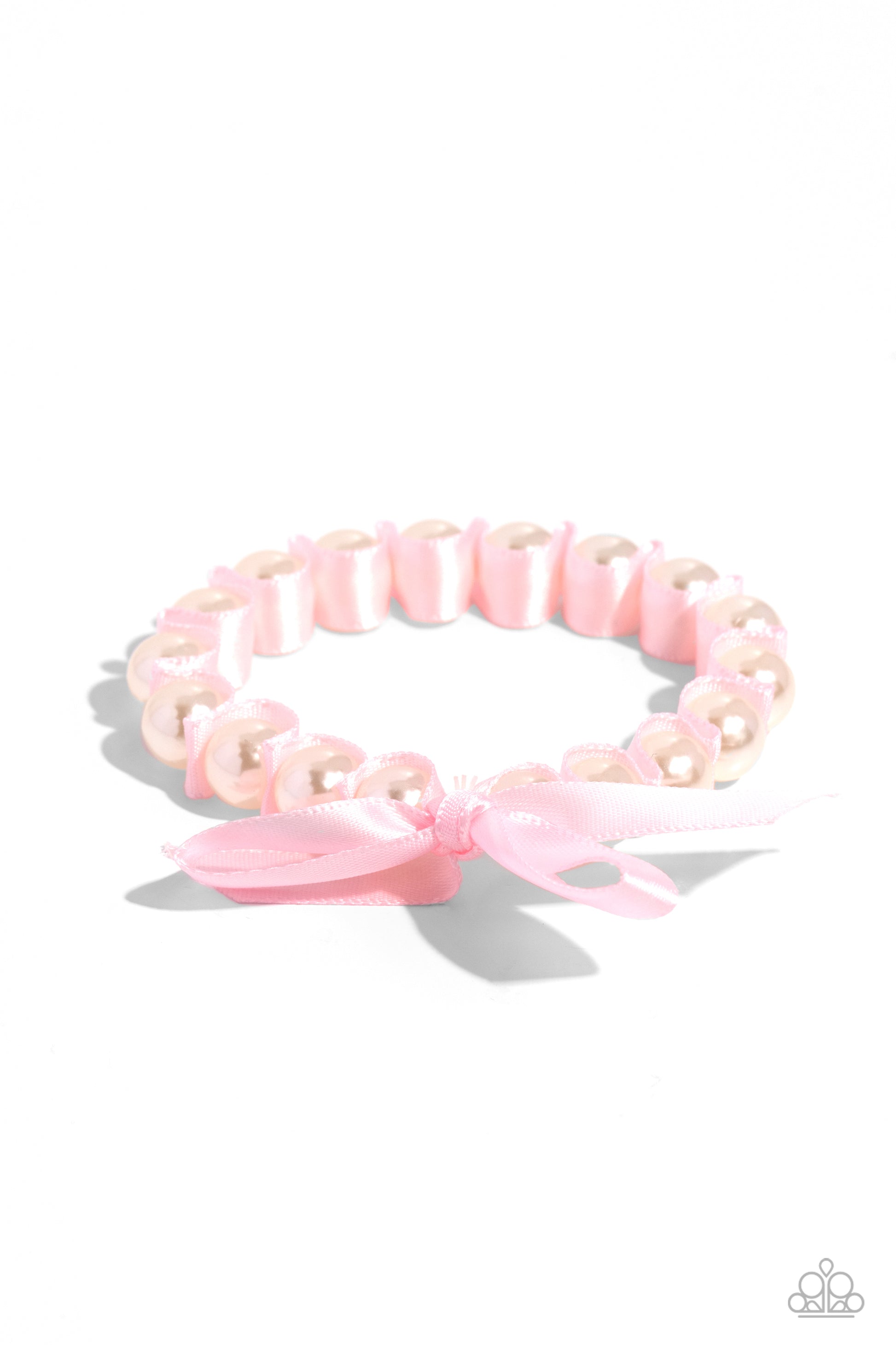 Paparazzi Ribbon Rarity Pink Pearl Bracelet. Subscribe & Save. #P9RE-PKXX-326XX.