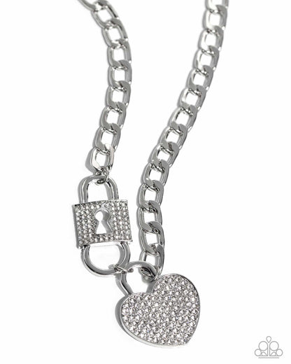 Lock Up Your Love White Heart Necklace with Lock. Subscribe & Save. #P2ST-WTXX-144XX