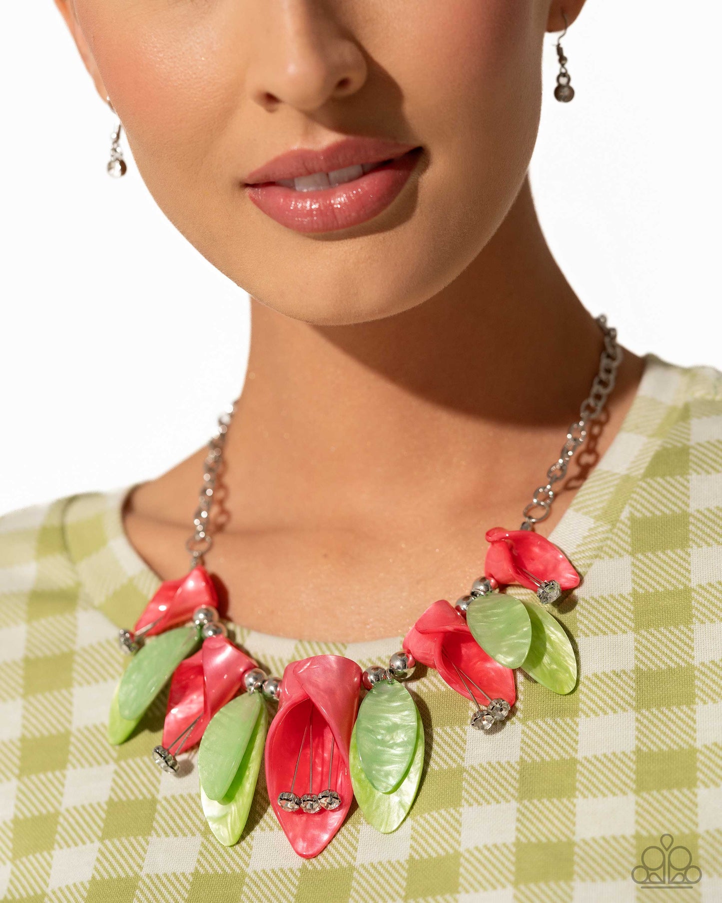 Garden Gaze Multi Necklace Paparazzi Accessories. #P2ST-MTXX-153XX.Floral Necklace.Life of the party