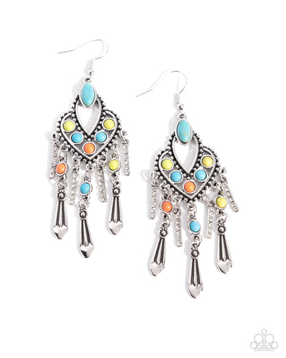 Paparazzi Naturally Vintage Multi Earrings. Get Free Shipping. #P5SE-MTXX-184XX. Fringe earrings