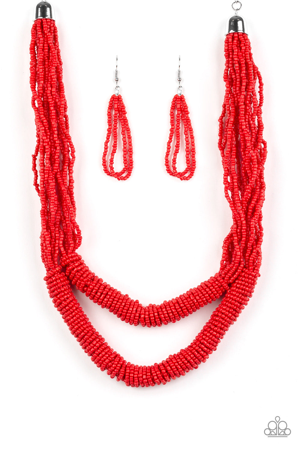 Right As RAINFOREST Red Necklace Paparazzi $5 Jewelry. Subscribe and Save. P2ST-RDXX-025XX