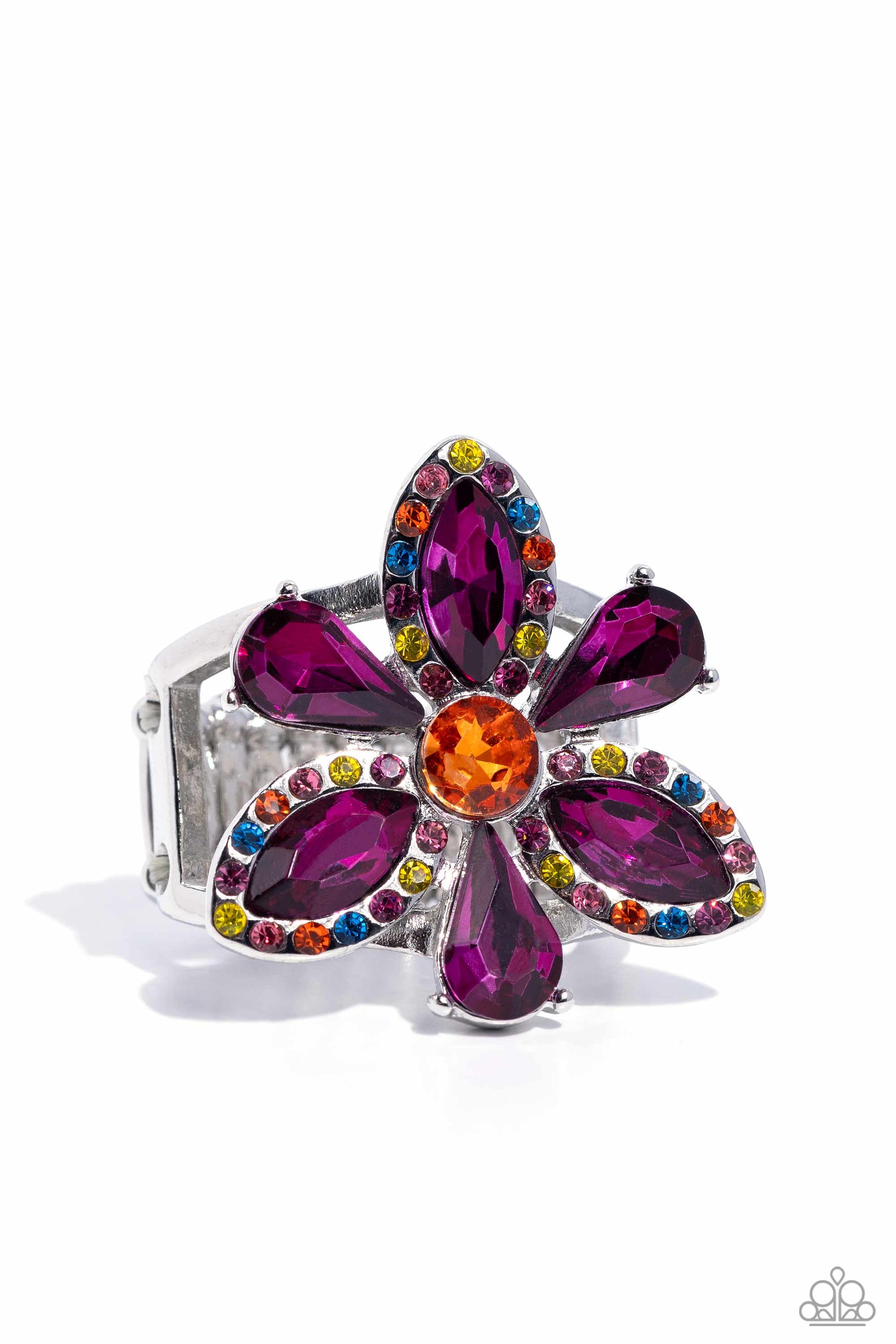 Paparazzi Blazing Blooms Multi Ring. Get Free Shipping. #P4ST-MTXX-027XX. Floral Ring $5 Jewelry