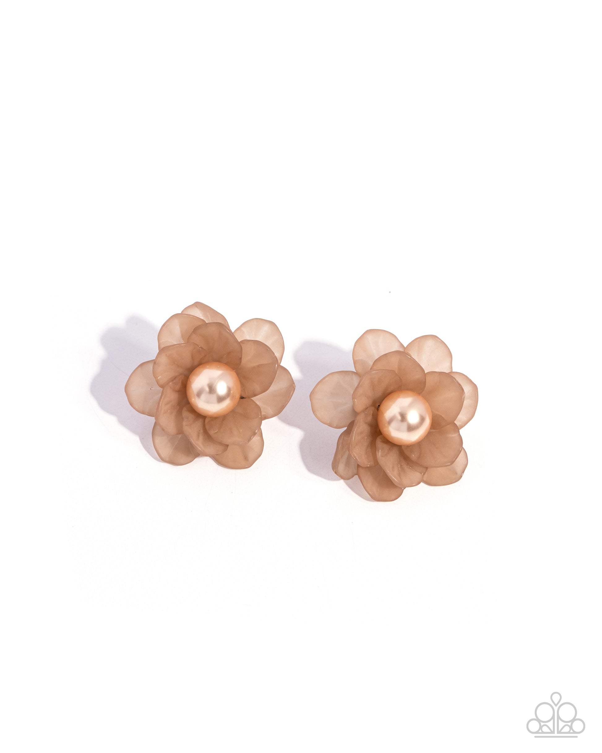 Blooming Backdrop Brown Earrings Paparazzi Accessories. Subscribe & Save. #P5PO-BNXX-046XX