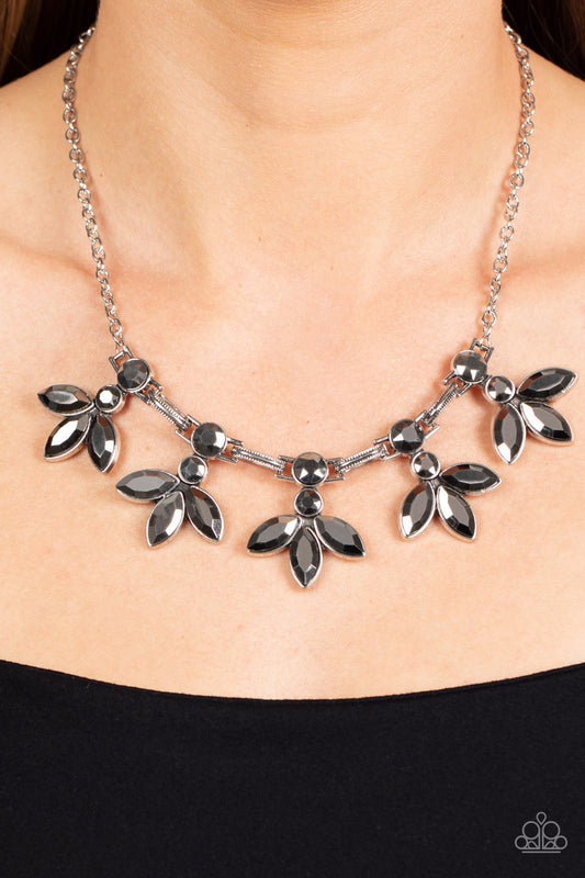 Dauntlessly Debonair Silver $5 Necklac Paparazzi Accessories. Get Free Shipping. #P2ST-SVXX-198XX