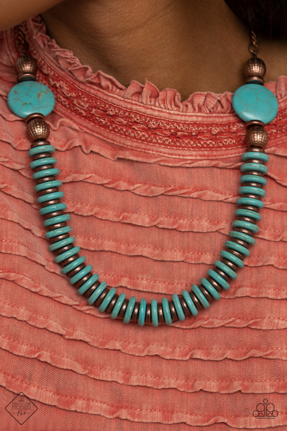 Paparazzi Desert Revival Copper Short Necklace. Get Free Shipping. #P2ST-CPXX-035WP. Antique copper