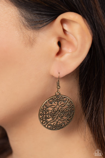 Dubai Decor Brass Earring Paparazzi Accessories. Subscribe & Save. #P5WH-BRXX-141XX. $5 Jewelry