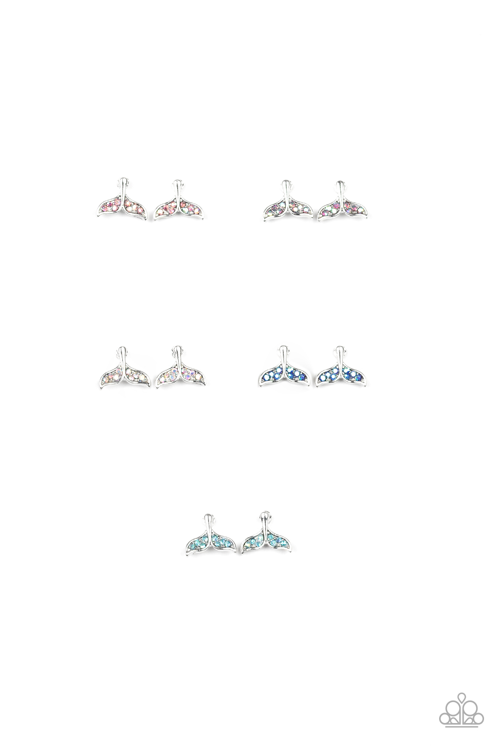 Paparazzi Starlet Shimmer Mermaid Kids Earring Kit (#P5SS-MTXX-283XX). Get Free shipping