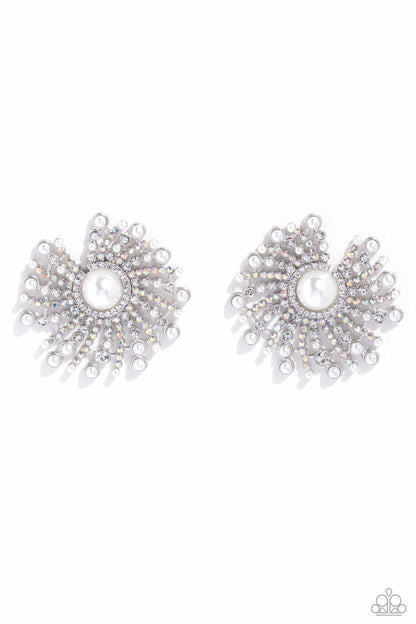 Fancy Fireworks White Earrings Paparazzi $5 Jewelry. Subscribe & Save. #P5PO-WTXX-388XX.