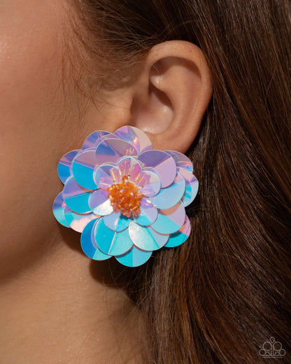 Floating Florals Multi Earrings Paparazzi Accessories. Get Free Shipping. #P5PO-MTXX-121XX