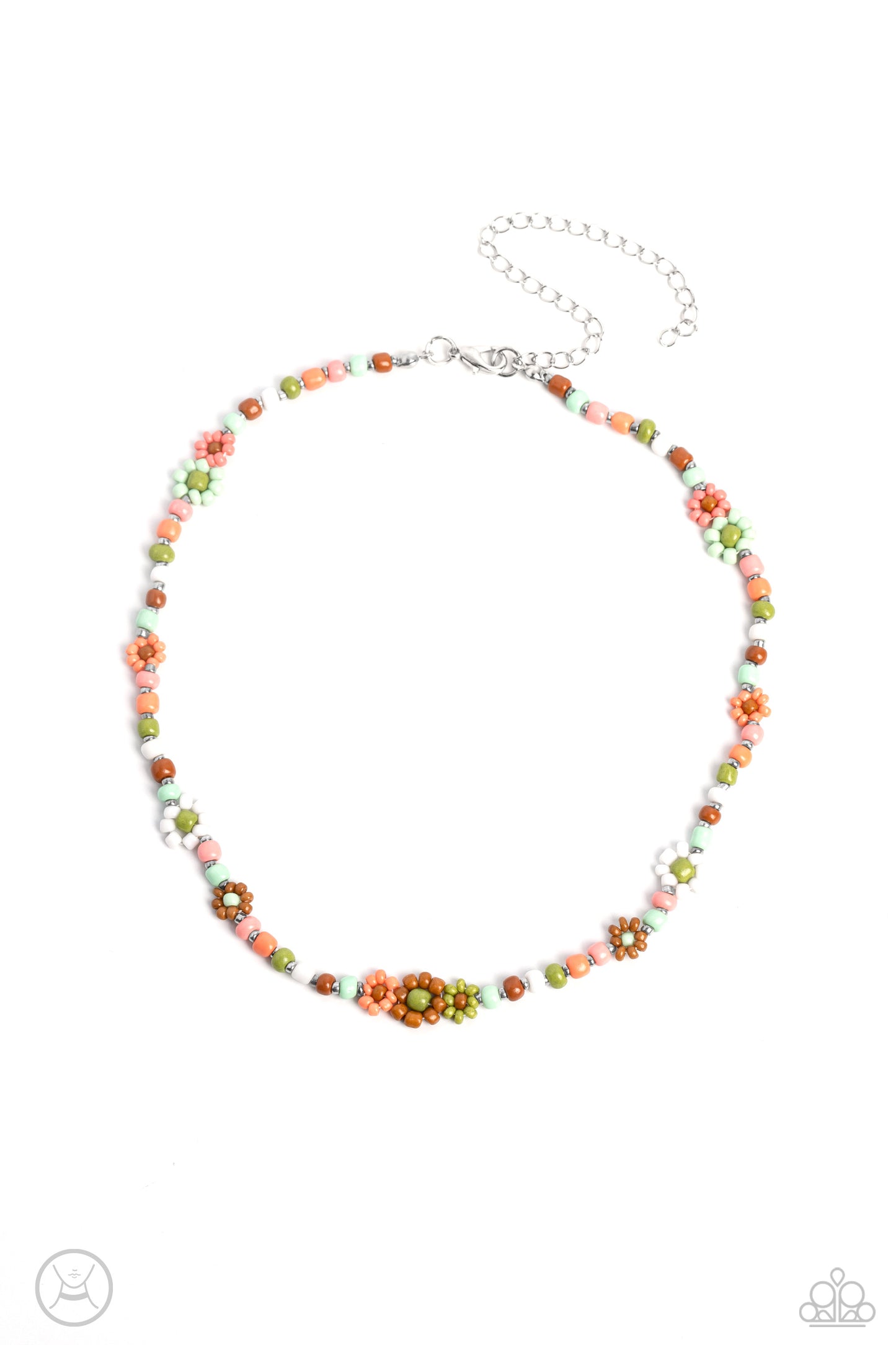 Flower Child Flair Necklace Paparazzi Accessories. Get Free Shipping. #P2CH-MTGR-034XX