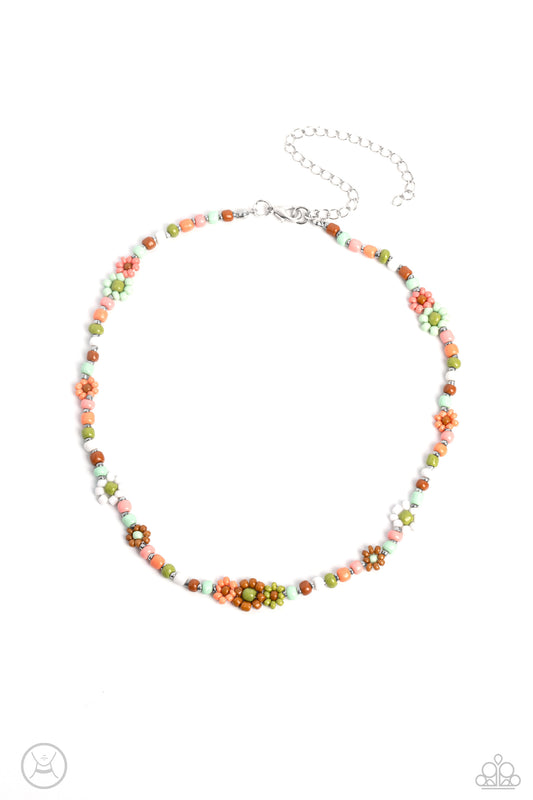 Flower Child Flair Necklace Paparazzi Accessories. Get Free Shipping. #P2CH-MTGR-034XX