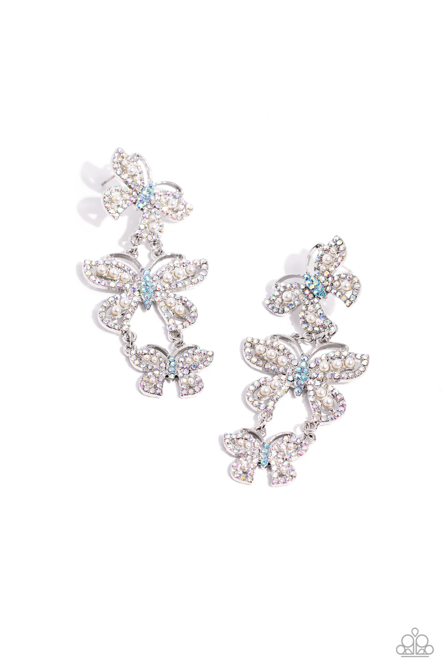 Fluttering Finale Multi Earrings Paparazzi Accessories. #P5PO-MTXX-112XX. Subscribe & Save