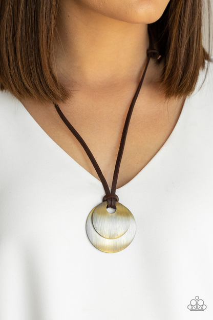 Paparazzi Clean Slate Brass Necklace. Get free shipping. #P2MN-URBR-009XX