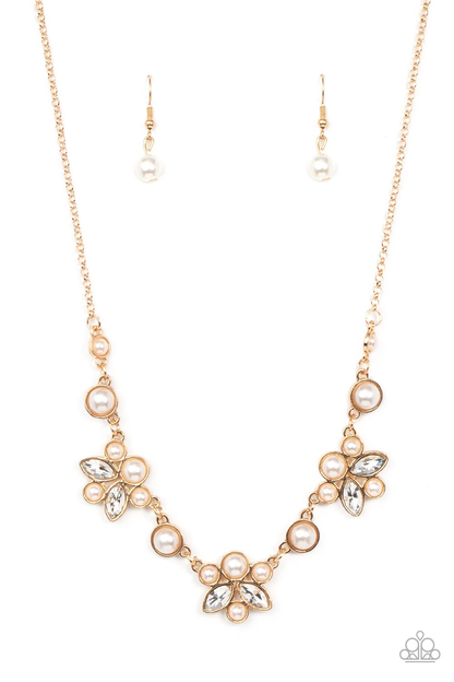 Buy Paparazzi Royally Ever After Gold Short Necklace. #P2RE-GDXX-371XX. Get Free Shipping.