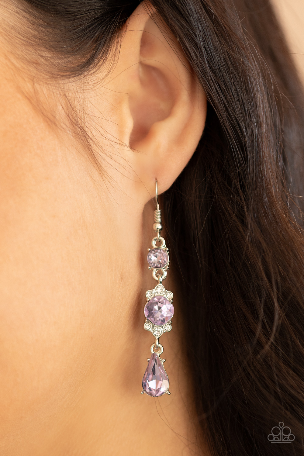 Paparazzi Outstanding Opulence Purple Earring. Get Free Shipping. #P5RE-PRXX-160XX