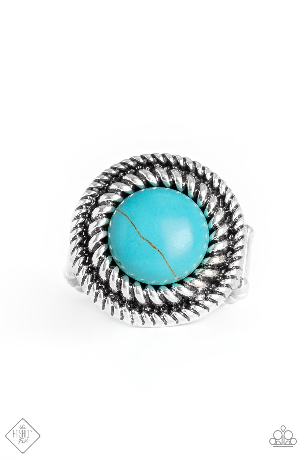 Rare Minerals Turquoise Blue Ring Paparazzi Accessories. P4SE-BLXX-181MW. Subscribe and Save