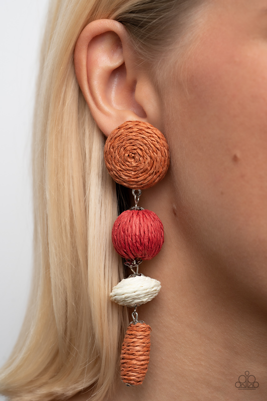 Paparazzi Twine Tango Multi Post Earrings