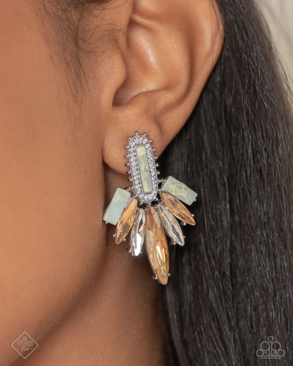 Paparazzi January 2025 Fashion Fix Earrings: Elegant Excellence Multi earring #P5PO-MTXX-173HN