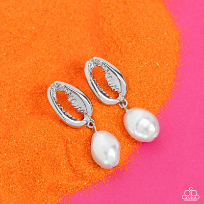 Paparazzi Im HAVANA Party White Pearl Earrings for Women. Free Shipping. #P5PO-WTXX-373XX