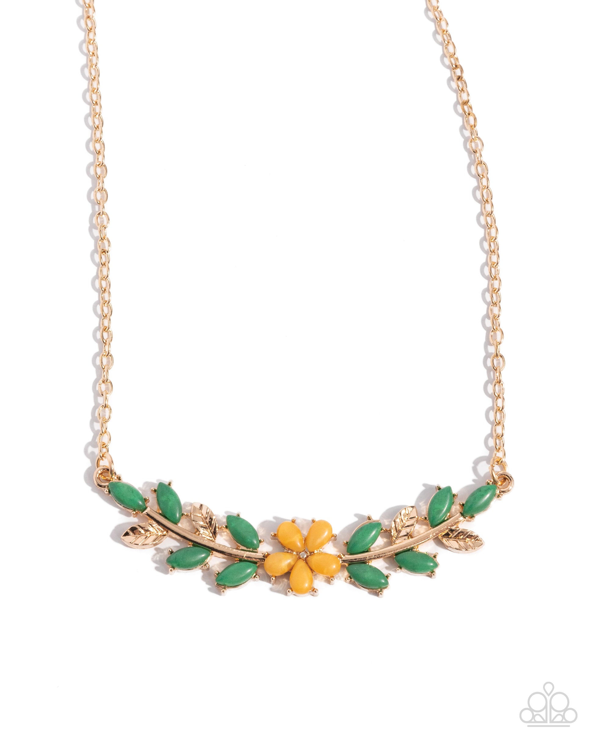 Paparazzi Leafy Layover Orange Vine Necklace. Get Free Shipping. #P2DA-OGXX-088XX. Dainty necklace