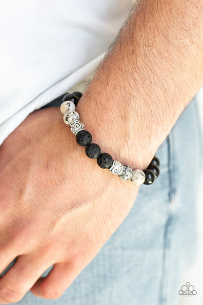 Paparazzi Mantra Bracelet. White Bracelet. Lava Beads Bracelet. #P9SE-URWT-069XX. Subscribe & Save