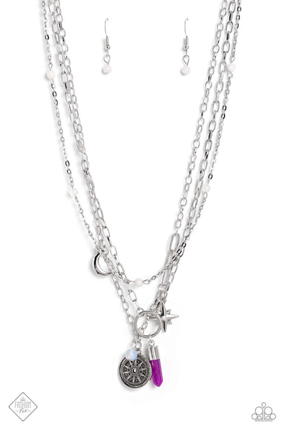 Paparazzi Notable Navigator Purple $5 Necklace For Women. Subscribe & Save. Necklace with charms