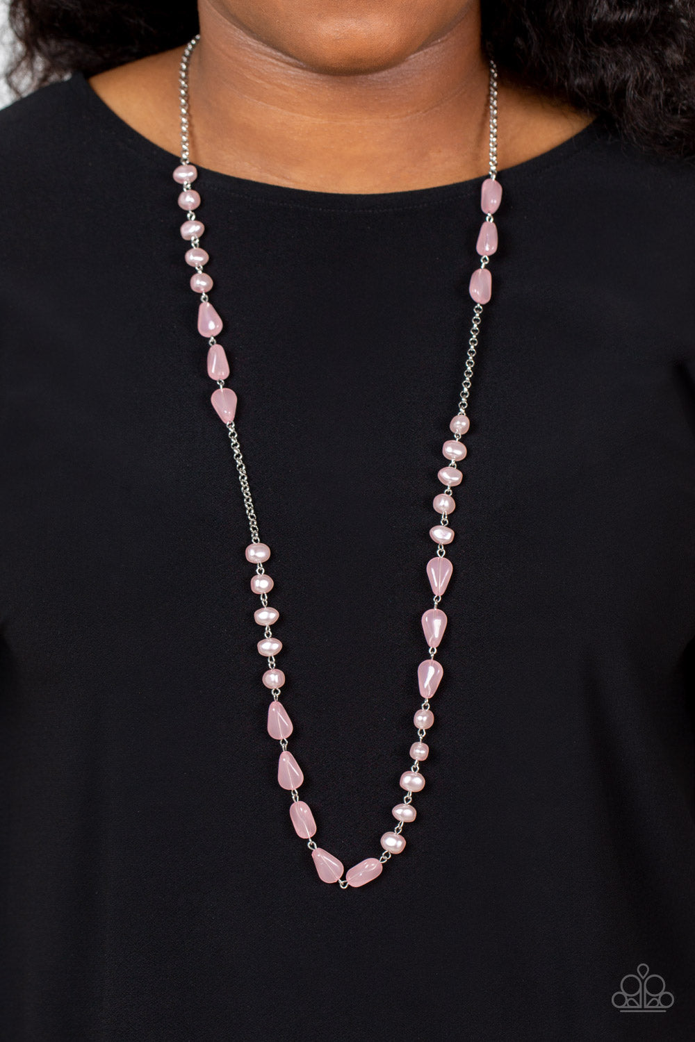 Paparazzi Shoreline Shimmer Pink Necklace. Get Free Shipping. #P2RE-PKXX-352XX.