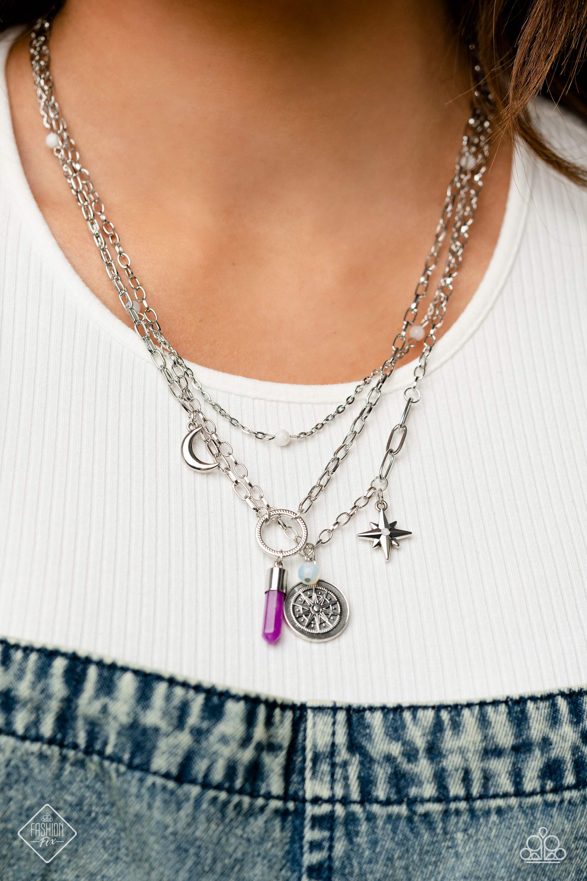 Paparazzi Necklace:  "Notable Navigator - Purple"