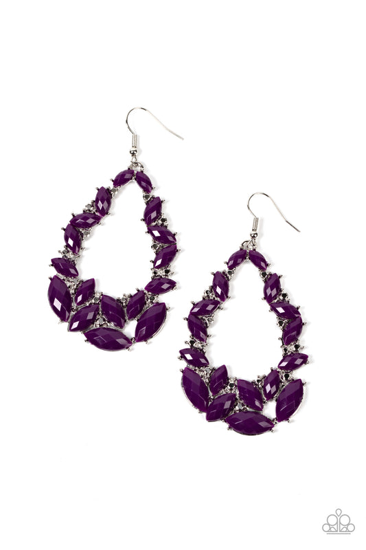 Paparazzi Tenacious Treasure Purple Earring. Get Free Shipping. #P5WH-PRXX-257XX