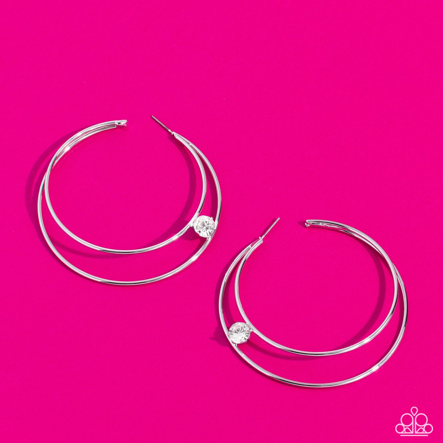 Paparazzi Hoop Earrings Theater HOOP Earring. Life of the Party Earring May 2023. #P5HO-WTXX-147XX