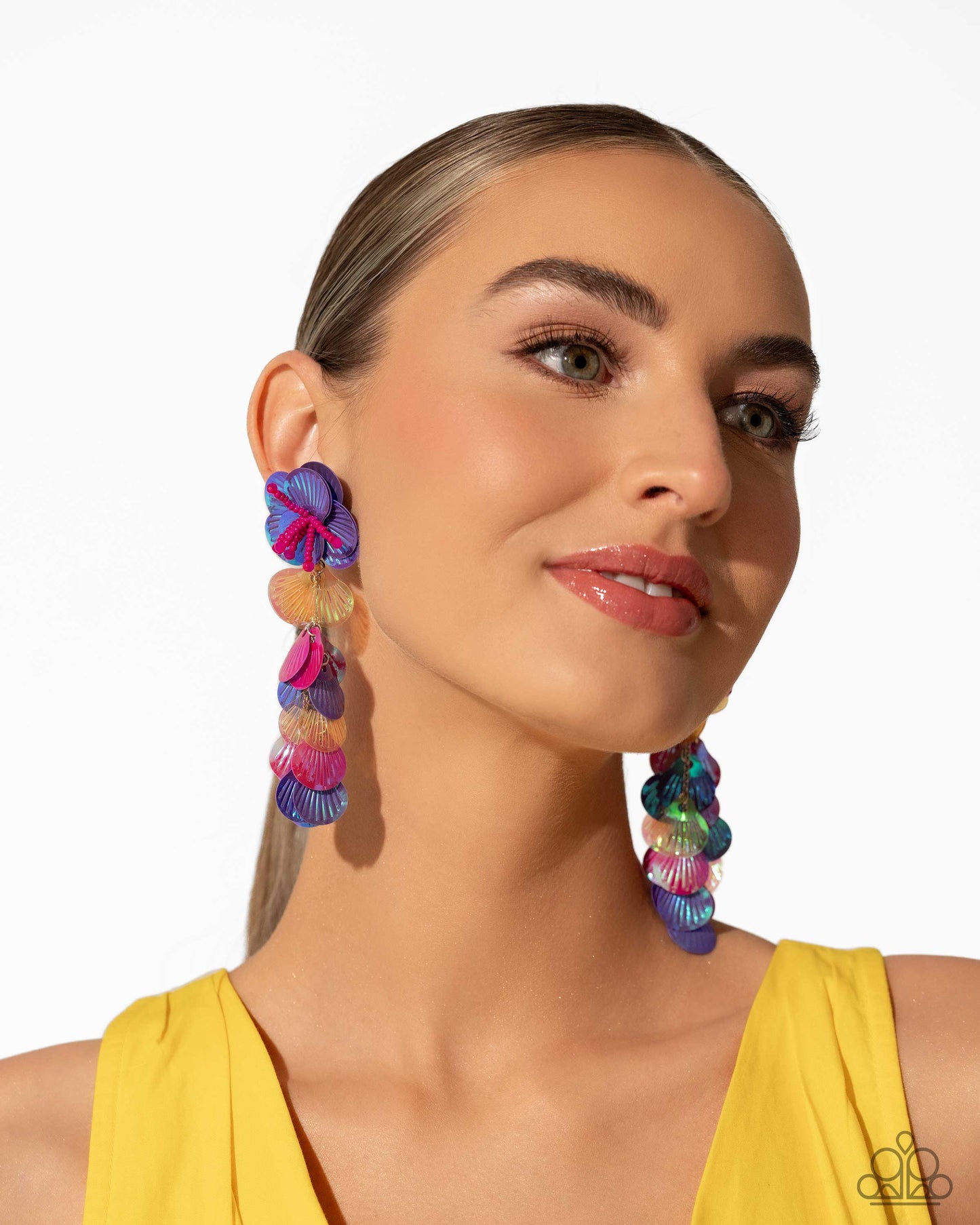 Under the Waves Earrings Paparazzi $5 Jewelry. July Life of the Party Earring. Get Free Shipping.  