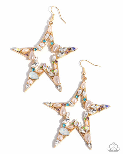 Paparazzi Variegated Value Multi Star Earrings. #P5ST-MTXX-062XX. Get Free Shipping. 