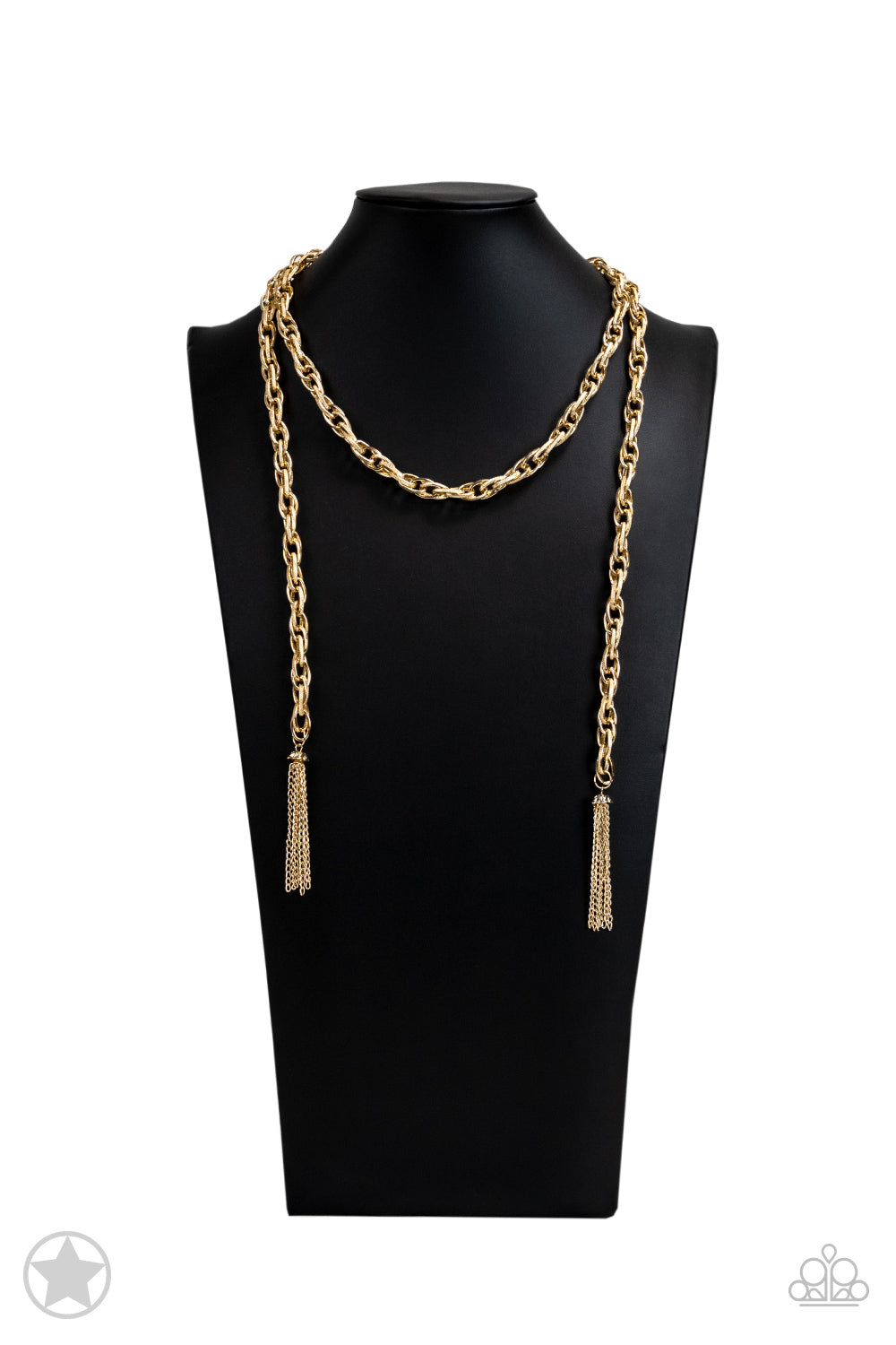 Paparazzi Necklace ~ SCARFed for Attention - Gold