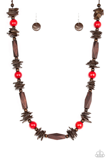 Paparazzi Necklace ~ Cozumel Coast - Red