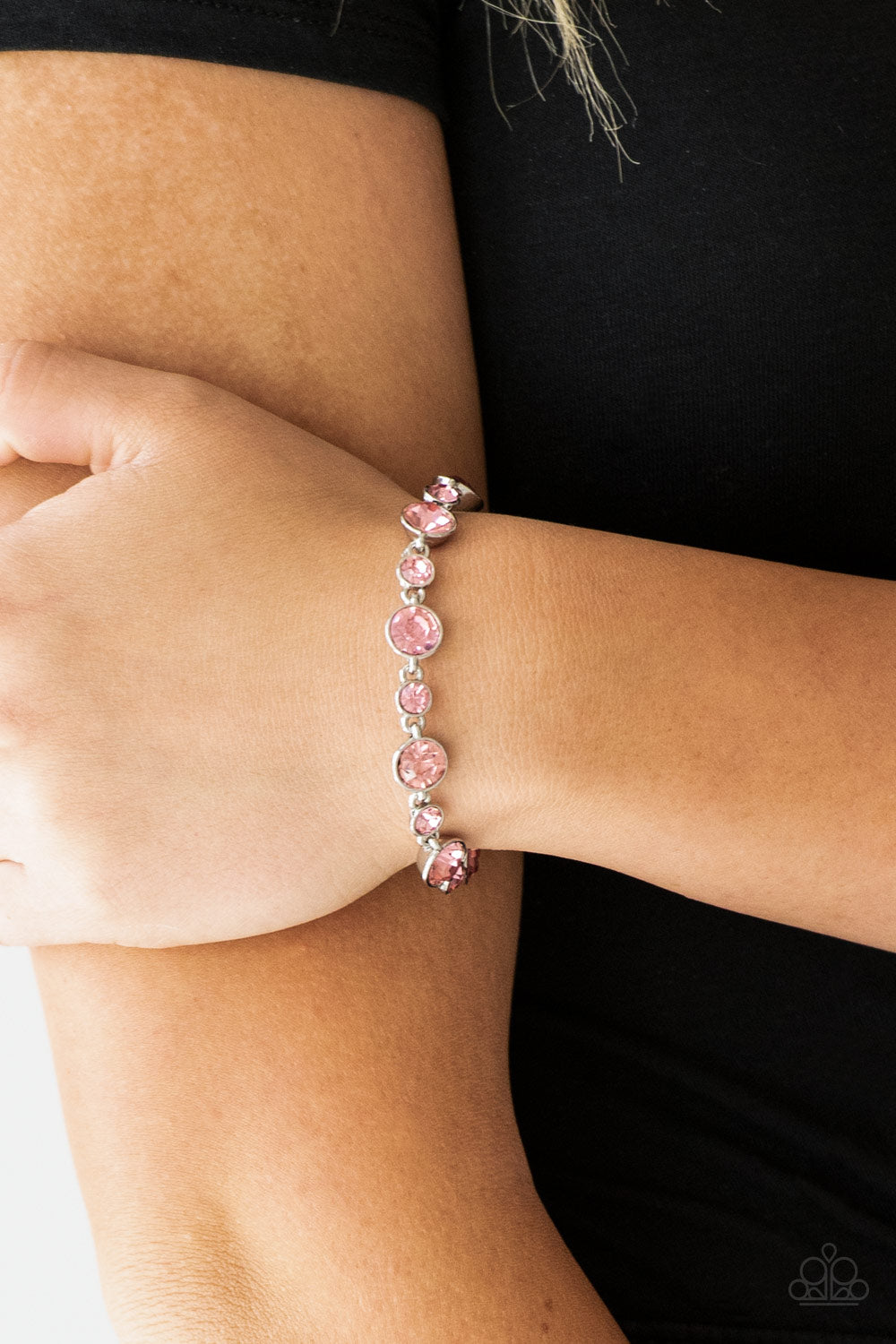 Starstruck Sparkle - Pink Stone Bracelet Paparazzi