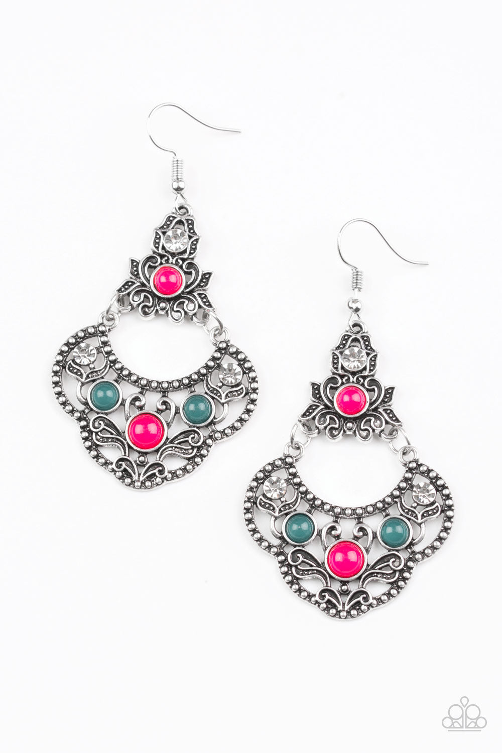 Paparazzi Earring ~ Garden State Glow - Multi