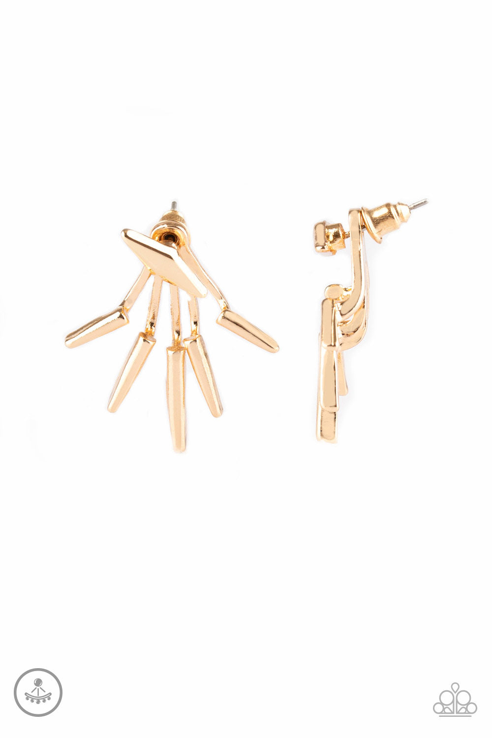 Buy Paparazzi Extra Electric Gold Earring. Subscribe & Save. Jacket Style earring