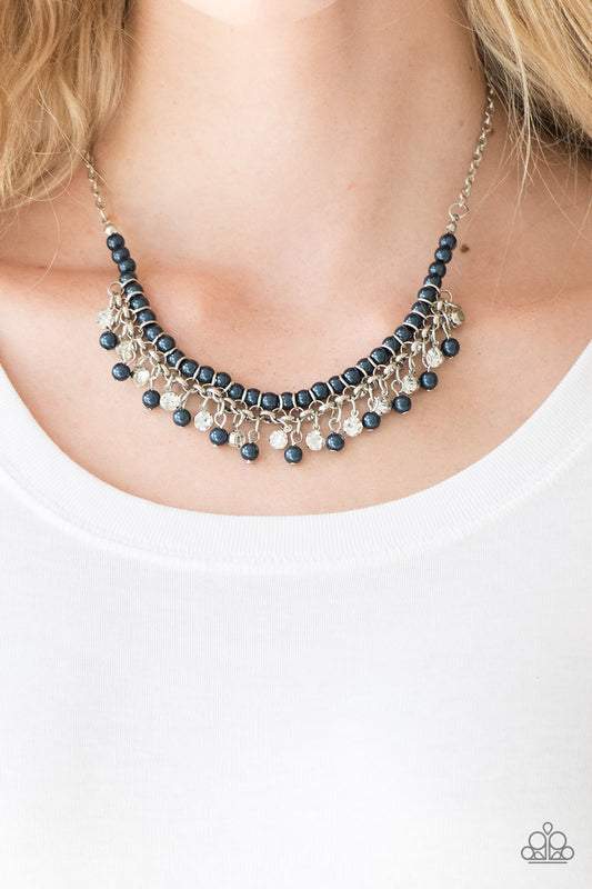 Paparazzi A Touch of CLASSY Blue Necklace. $5 Pearl Necklaces. #P2RE-BLXX-181XX. Get Free Shipping