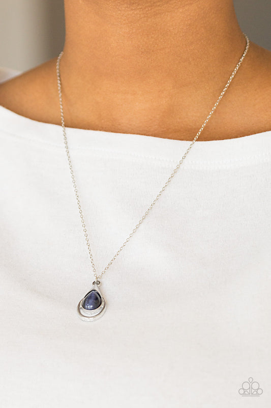 Paparazzi Just Drop It Blue Pendant Necklace. #P2WH-BLXX-318XX. Get Free Shipping. Dainty necklace