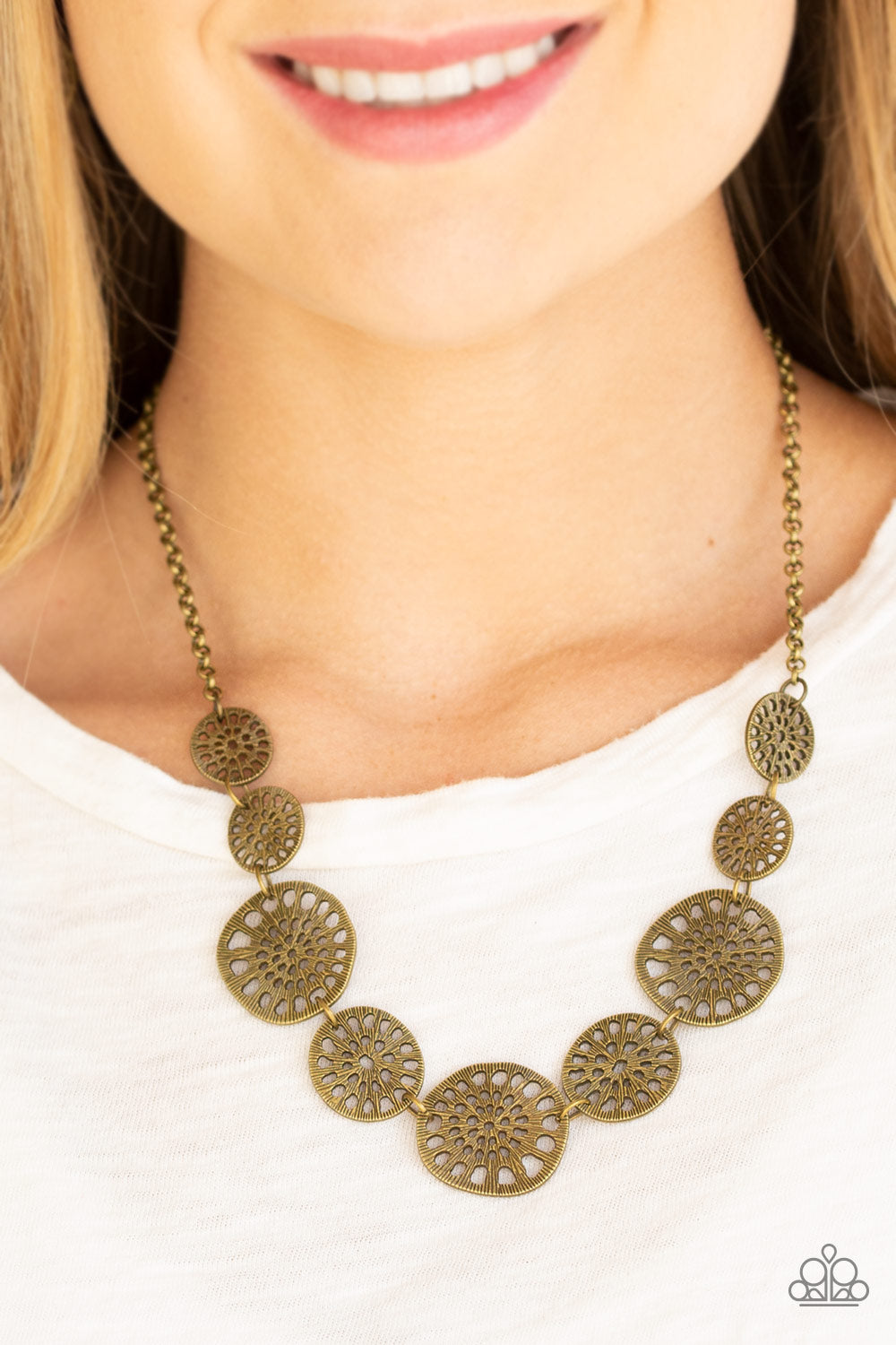 Paparazzi Necklace ~ Your Own Free WHEEL - Brass