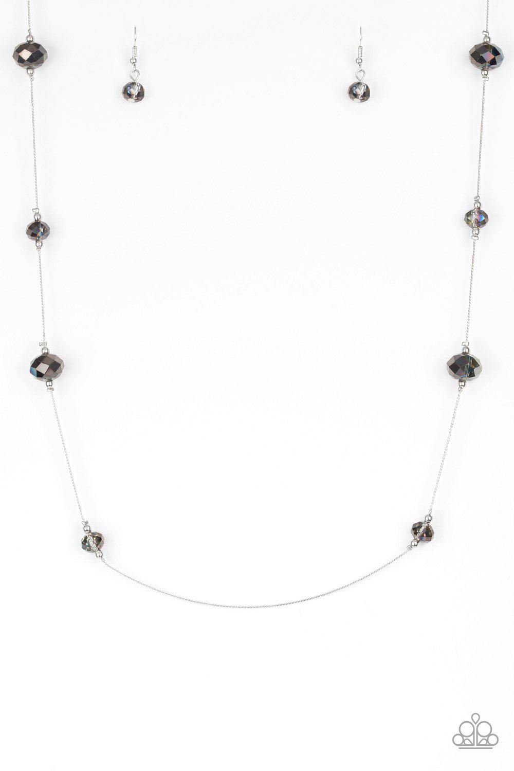 Paparazzi Champagne On The Rocks - Multi Necklace Paparazzi Accessories Iridescent Necklace