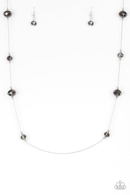 Paparazzi Champagne On The Rocks - Multi Necklace Paparazzi Accessories Iridescent Necklace