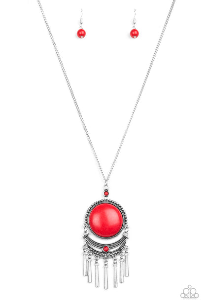 Rural Rustler - Red Necklace Paparazzi Accessories