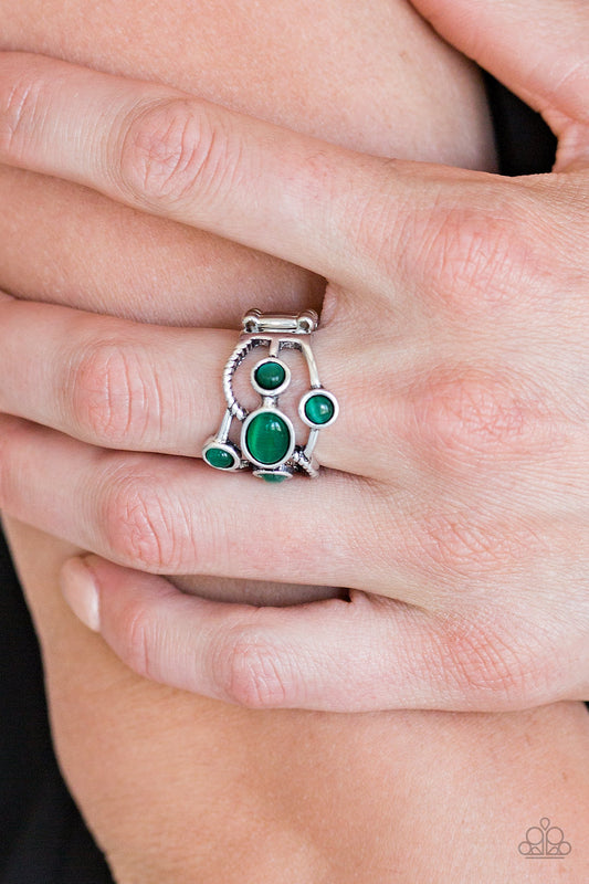 Paparazzi Ring ~ Moon Mood - Green