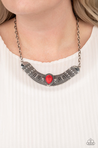 Paparazzi Necklace ~ Very Venturous - Red