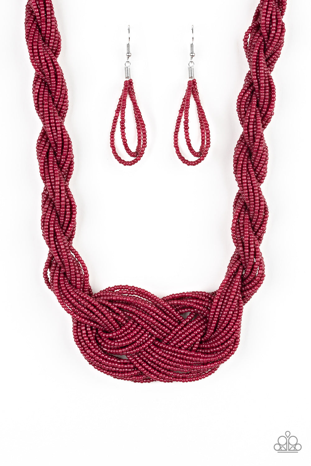 Paparazzi A Standing Ovation Red Seed Beads Short Necklace. P2SE-RDXX-227XX. Subscribe & Save