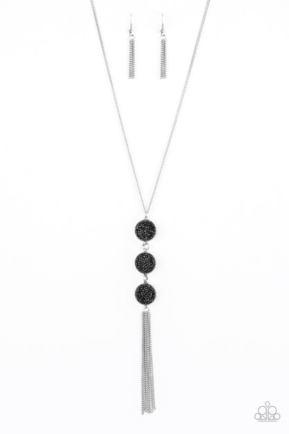 Paparazzi Necklace ~ Triple Shimmer - Black