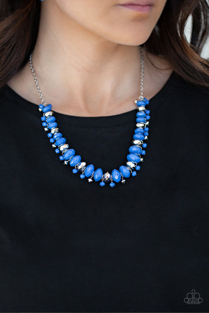 BRAGs To Riches - Blue Necklace Paparazzi Accessories $5 Jewelry