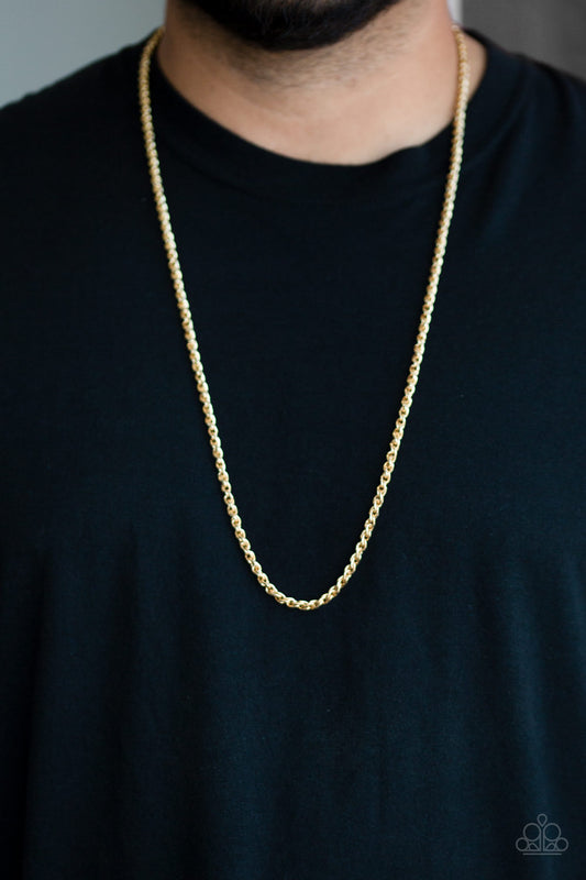 Paparazzi Necklace ~ Jump Street - Gold