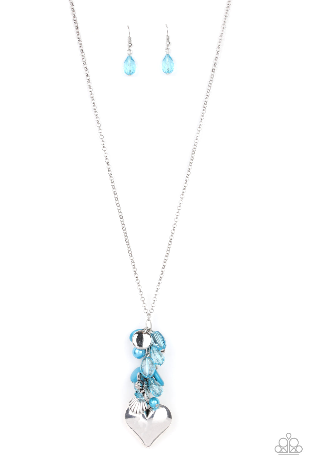 Paparazzi Necklace ~ Beach Buzz - Blue Butterfly Charm Necklace